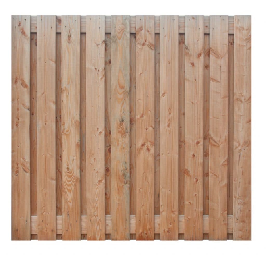 Tuinschermen -  Douglas houten scherm 21 planks 180 x 180 cm