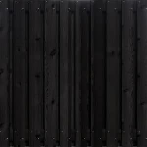 Zwart grenen houten - schermen 21 planks 180 x 130 cm - recht