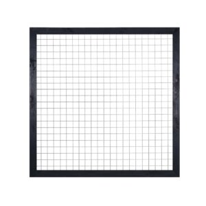 30019BTZ Betonijzertrellis grenen zwart 180 x 90 cm