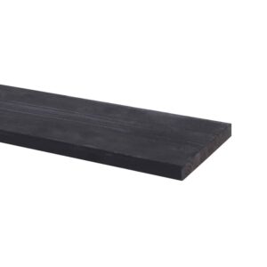 30029Z Grenen plank zwart 1950 x 40 x 16mm