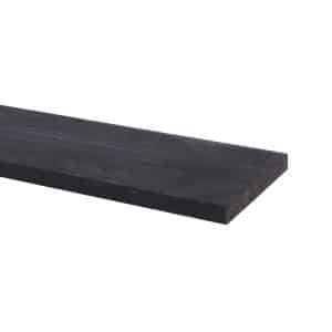 30030Z Grenen plank zwart 1800 x 140 x 16 mm