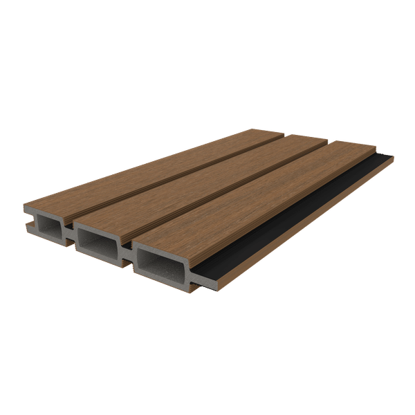NTW composiet Triple Rhombus schermplank Teak/Zwart